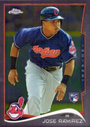 2014 Topps Chrome Baseball #45 Jose Ramirez Rookie Card