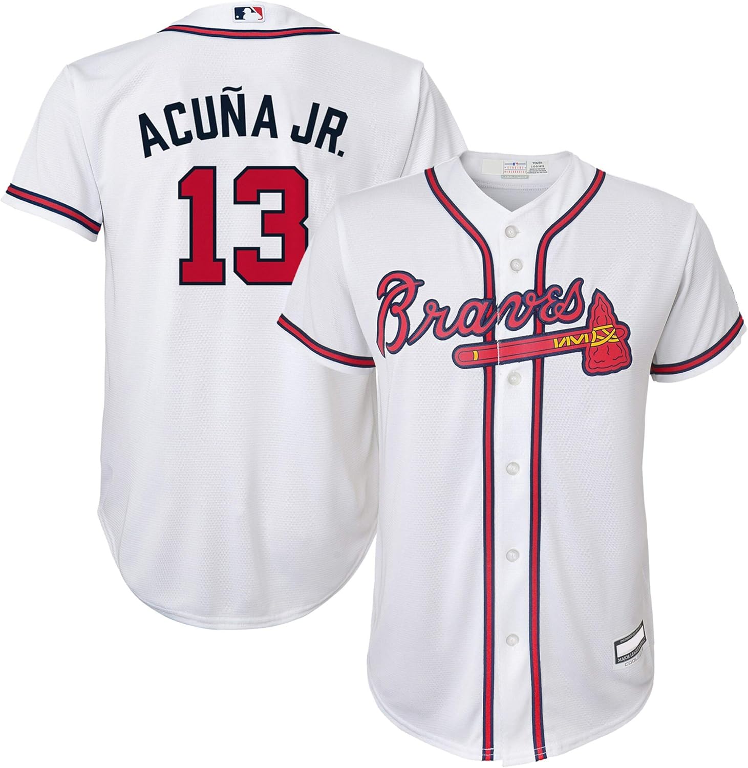 Outerstuff Ronald Acuna Jr. Atlanta Braves MLB Boys Youth 8-20 Player Jersey