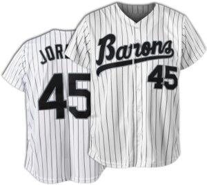 90s Outfit for Men and Women,Barons #45 Unisex Hip Hop Clothes,Baseball Jersey Shirts for Party Baseball Gift