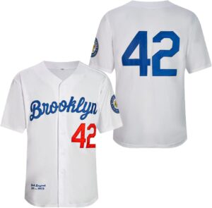 Men’s Black Legend Baseball Jersey Number 42 Vintage Embroidered Retro Lightsout Jerseys Shirts