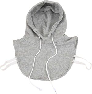 Unisex Universal Pullover Hoodie Mock Neck Cap Solid Color for Versatile Fashion Accessory Dressy Women Shirts