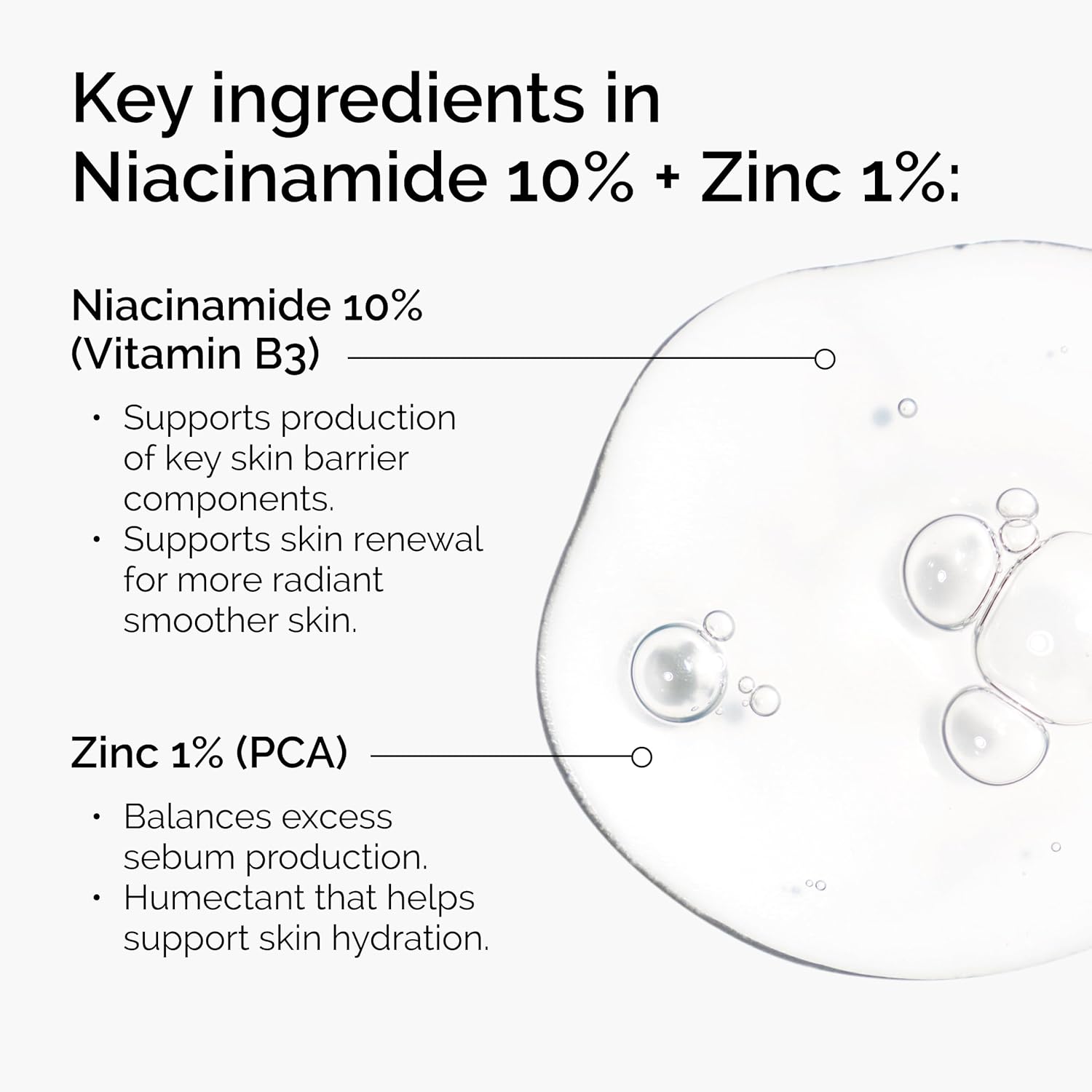 The Ordinary Niacinamide 10% + Zinc 1%, Smoothing Serum for Blemish-Prone Skin, 1 Fl Oz - Image 3