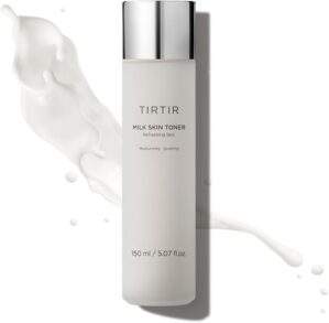 TIRTIR Milk Skin Rice Toner – Deep Moisturizing, Hydrating and Refreshing for face, Niacinamide, Ceramide, Rice Bran Extract, Nature-Oriented Ingredients, Korean Skin Care, Vegan, 150ml / 5.07 fl.oz.