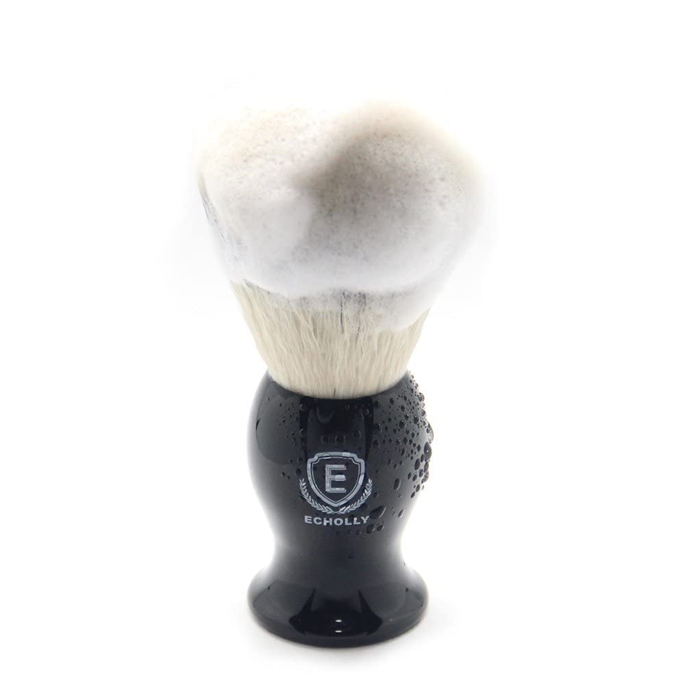 Luxury Shaving Brushes For Men by Echolly-Super Strong NO Shedding Bristle Shave Brushes for Men-Smooth Acrylic Handle Legacy Shave Brush-Rich and Fast Lather Shaving Cream Brush Gifts for Fathers Day - Image 8