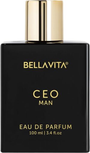BellaVita Luxury CEO Man Perfume for Men (3.38 fl.oz) | Long-Lasting Men’s Perfume with Lemon, Lavender, Tonka & Agarwood Fragrance for Man | CEO Parfum for Men | Vegan & Cruelty-Free Fragrance