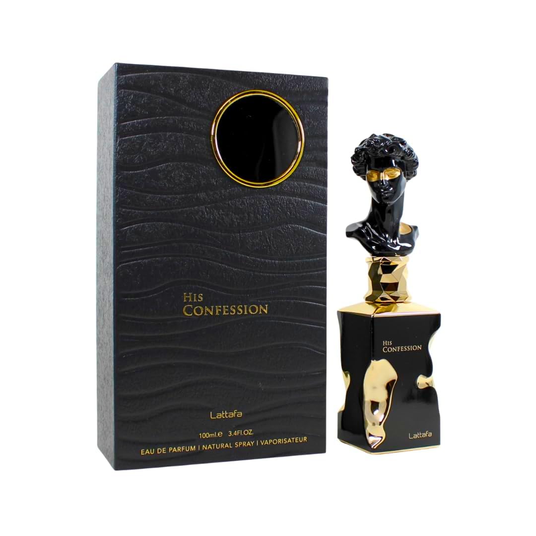 Lattafa His Confession for Men Eau de Parfum Spray, 3.4 Ounce / 100 Ml - Image 4