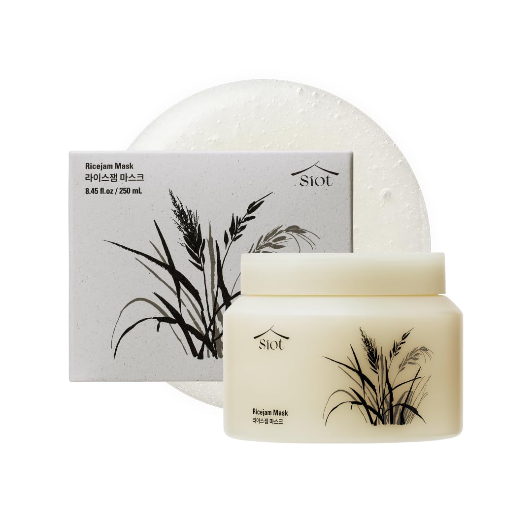 Rice Jam Mask 12.3oz – Korean Icheon Rice Face & Body Mask for Deep Cleansing, Hydrating, & Radiant Skin – Natural Moisturizing & Purifying Skincare, Smooth & Soft Skin Treatment