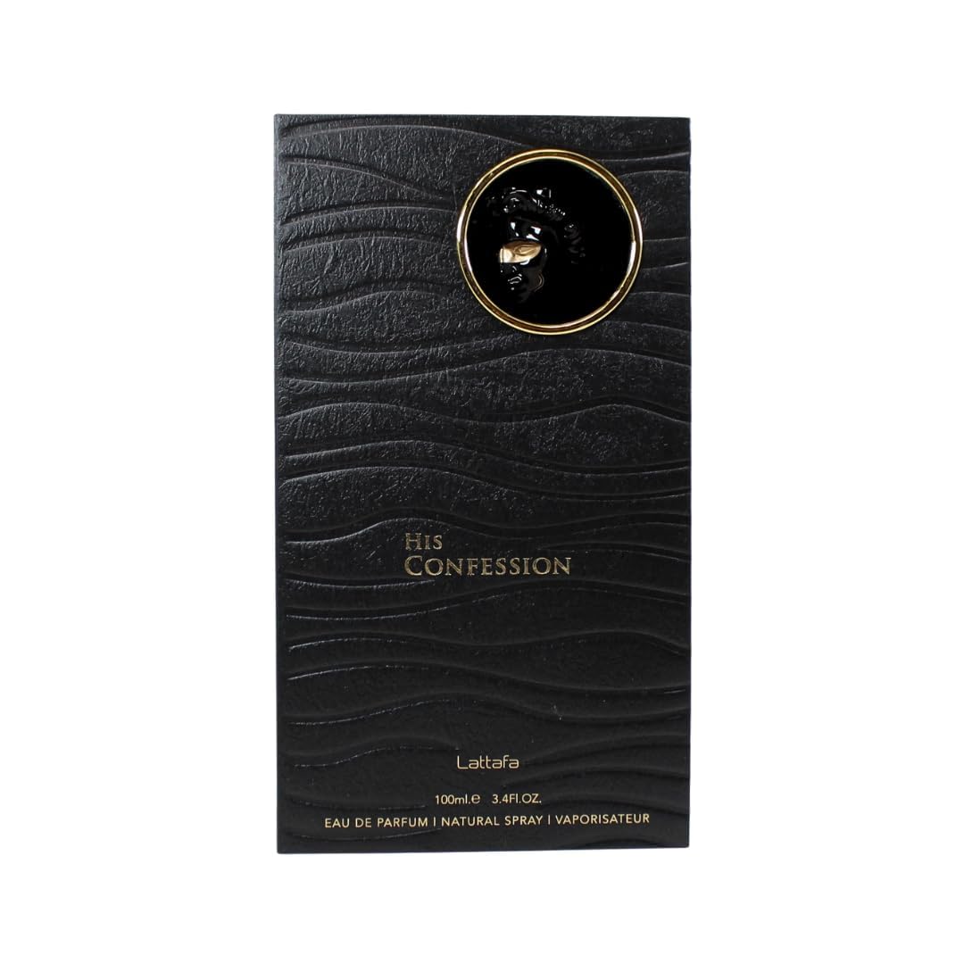 Lattafa His Confession for Men Eau de Parfum Spray, 3.4 Ounce / 100 Ml - Image 3