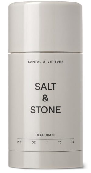 SALT & STONE Natural Deodorant – Santal | Extra Strength Natural Deodorant for Women & Men | Aluminum Free with Probiotics, Seaweed Extracts & Shea Butter (2.6 oz)