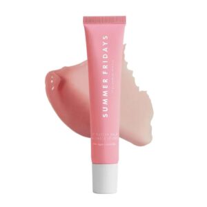 Summer Fridays Tinted Lip Butter Balm – Conditioning Vegan Lip Balm for Instant Moisture, Shine & Hydration – Sheer-Tinted, Soothing Skincare – Pink Sugar (.5 Oz)