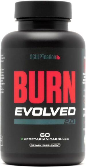 Sculpt Nation by V Shred Burn Thermogenic Fat Burner for Men & Women – Daytime Fat Burner Metabolism Booster – Premium Capsimax Cayenne Pepper, Chromax, Patented Ingredients – 60 Natural Veggie Pills