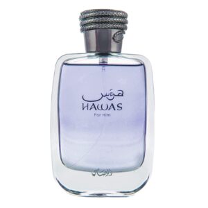 RASASI Hawas For Men Eau De Parfum Spray 100ML (3.4 Oz) – Long Lasting Arabian Perfume, Premium Perfume Men, Ideal for Special Occasions & Daily Elegance, A Bold and Captivating Fragrance