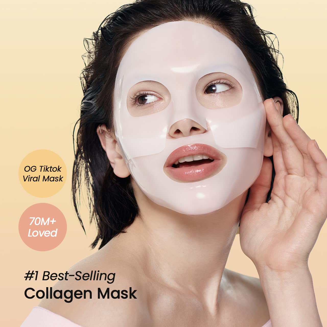BIODANCE Bio-Collagen Real Deep Mask, Hydrating Overnight Hydrogel Mask, Pore Minimizing, Elasticity Improvement, 34g x4ea - Image 2
