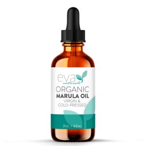 Eva Naturals Marula Oil – 100% Pure Cold Pressed Oil for Face, Hair, Skin & Body – Lightweight Facial & Massage Serum – Moisturizer for Aging Care, Gua Sha & Beard Use