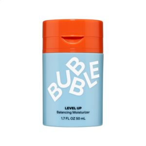 Bubble Skincare Level Up Balancing Face Moisturizer – Hydrating Gel Moisturizer Formulated with Zinc PCA + Niacinamide for Improved Texture & Radiance – Skin Care for Oily or Combination Skin (50ml)