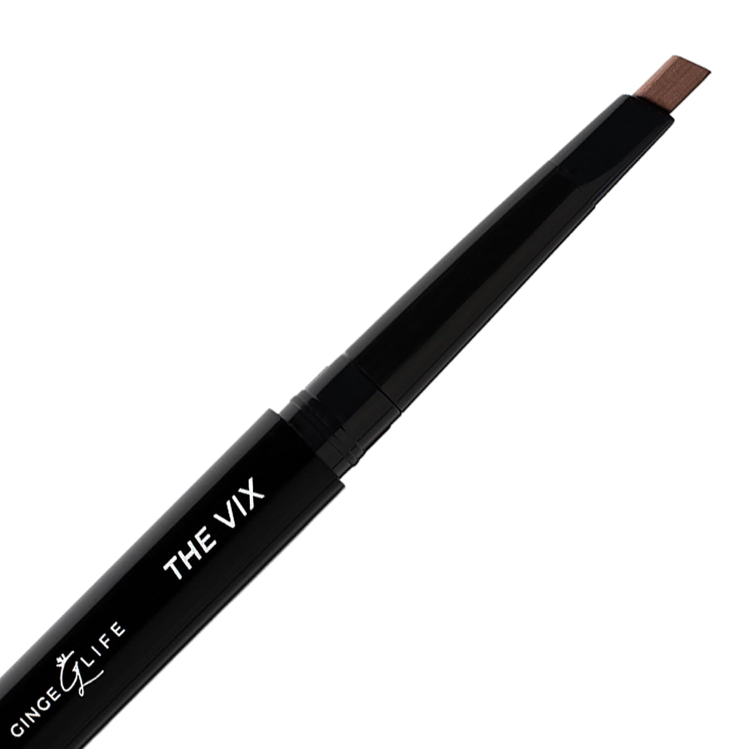 The Vix: Auburn Eyebrow Pencil – Waterproof, Double-Ended Automatic Angled Tip & Spoolie Brush, Cruelty-Free