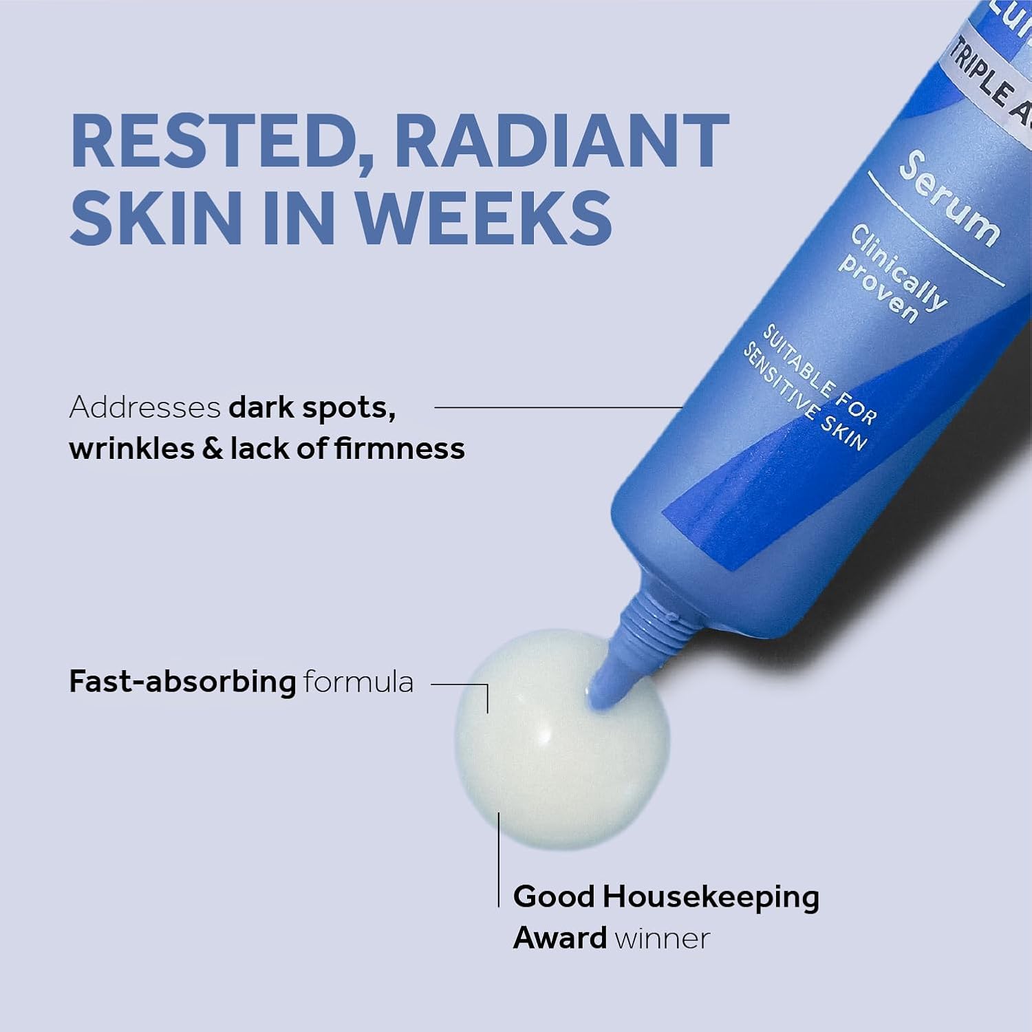 No7 Lift & Luminate Triple Action Skincare Set - Broad Spectrum Anti Aging Day Cream SPF 30 + Vitamin C Wrinkle Serum + Collagen Peptide Brightening Night Cream (3 Piece Kit) - Image 4