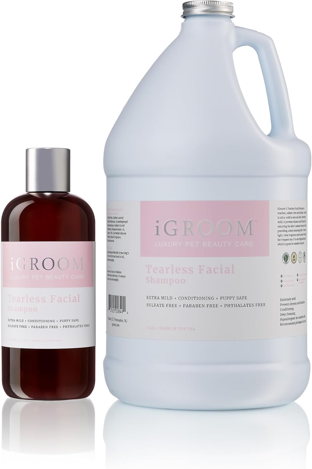 iGroom Tearless Facial Dog Shampoo, Luxury Pet Beauty Care, Ultra Mild to Eyes, Restore Skins Natural Moisture, Made in USA, Gallon - Image 9