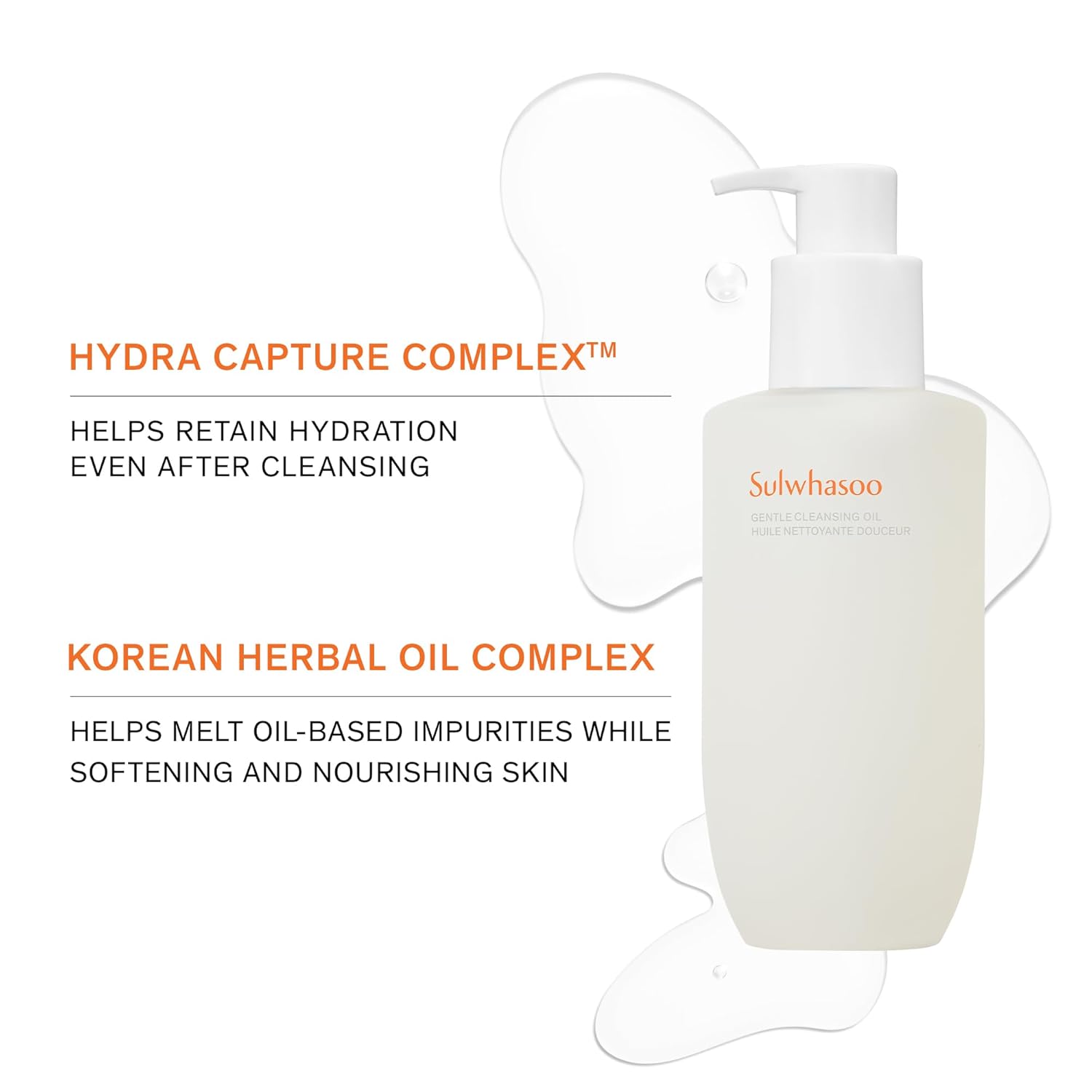 Sulwhasoo Gentle Cleansing Oil - Korean Cleanser for All Skin Types, Hydrating, Soothing & Refreshing, Removes Waterproof Makeup, SPF & Pore Clogging Impurities - Image 6