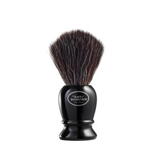 The Art of Shaving Original Shaving Brush – Pure Black – Features Premium Synthetic Fibers For a Rich, Foamy, Lather