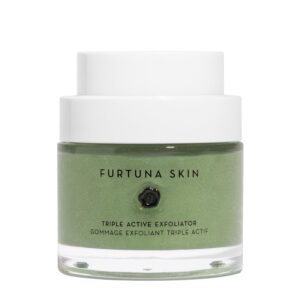 Furtuna Skin Triple Action Exfoliator – Olive-Infused Facial Scrub, Smooths, All Skin Types, Vegan, 80ml