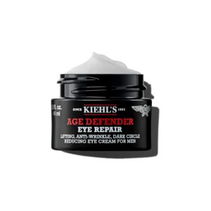 Kiehl’s Age Defender Eye Repair, Anti-Aging Eye Cream for Men, Lift, Firm and Visibly Reduce Dark Circles and Crow’s Feet, Instantly Brightens, Paraben-free, Fragrance-free – 0.5 fl oz