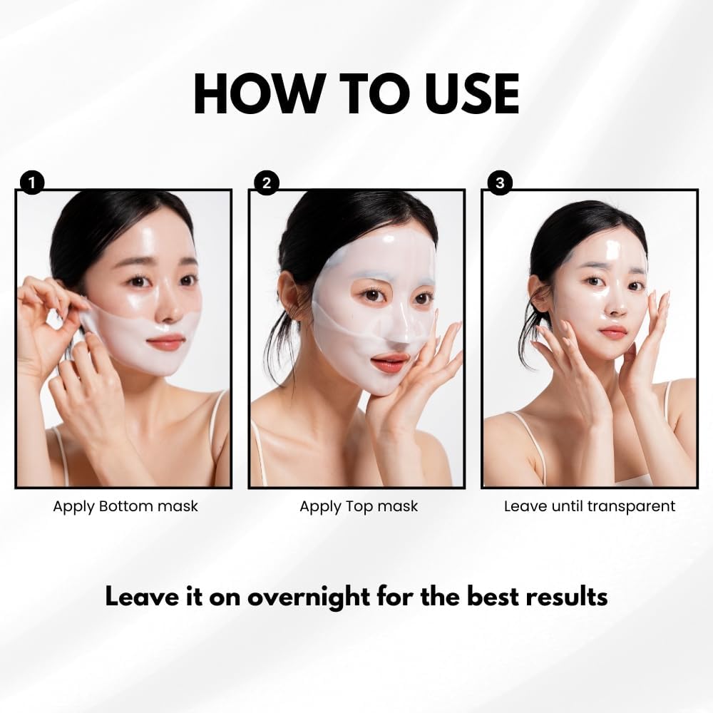 Hydrogel Collagen Korean Face Mask Luxury Skin Care 2 EA (VeganMucin) - Image 4