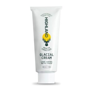 Highland Glacial Cream – Versatile hair styling cream that smooths, de-frizzes, texturizes & boosts curls. Natural, plant-derived, & made for all hair types. (2.5 oz)