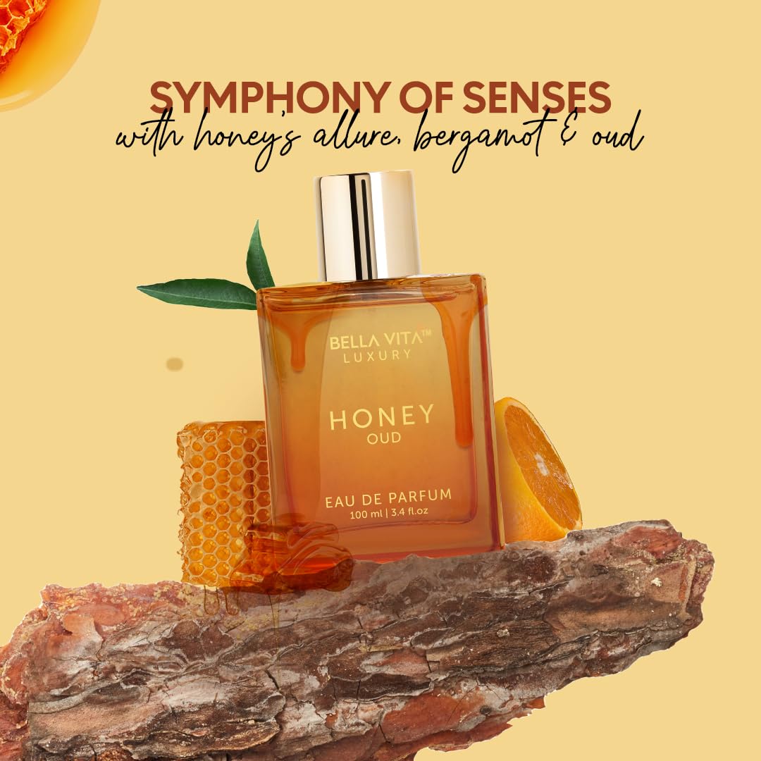 Honey Oud Eau de Parfum (3.4 fl. oz.) | Patchouli, Vanilla, Bergamot, Floral & Spicy + Made with Clean & Vegan Essentials Oils + Cruelty Free | Long-Lasting Unisex Fragrance - Image 2