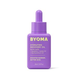 BYOMA Hydrating Recovery Oil – Luxury Face Oil with Squalane, Jojoba Oil & Seabuckthorn Oil – Instant Radiant and Glowy Skin – Barrier Repair Facial Oil – 1.01 fl. oz