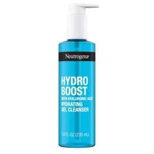 Neutrogena Hydro Boost Hydrating Gel Cleanser, Face Wash & Makeup Remover, Gentle Facial Cleanser with Hyaluronic Acid, Hypoallergenic, Oil-Free, Soap-Free, 7.8 fl oz