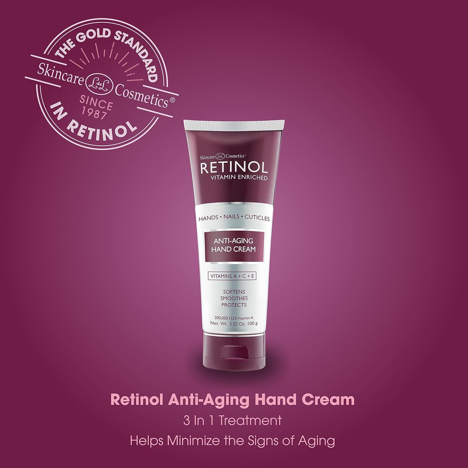 Retinol Anti-Aging Hand Cream – The Original Retinol Brand For Younger Looking Hands –Rich, Velvety Hand Cream Conditions & Protects Skin, Nails & Cuticles - Image 3