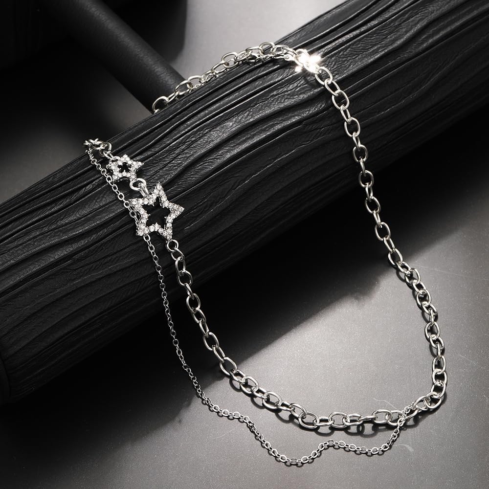 73 Pcs Gold Jewelry Set with 6Pcs Layered Necklace, 11 Pcs anklet and 7Pcs Earring Ear Cuff,12Hoop Earrings ,15pcs Rings,21pcs stud earrings Jewerly set for Women Pack for Friendship Party Gift - Image 6