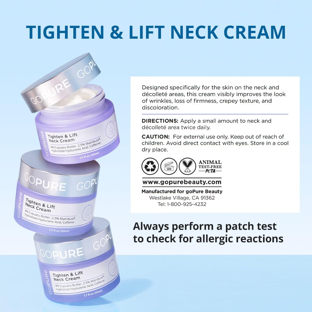 goPure Tighten and Lift Neck Cream- Clinically Tested - Image 7