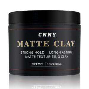 CNNY Men’s Hair Styling Clay 3.53 oz, Firm Hold, Matte Finish, Hair Clay with Natural Ingredients, Add Volume & Texture, Premium Men’s Hair Type
