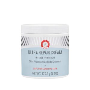 First Aid Beauty – Ultra Repair Cream, Intense Hydration Whipped Colloidal Oatmeal, Clinically Proven to Strengthen Skin Barrier in 7 Days & Helps Relieve Eczema, Luxury Face & Body Moisturizer, 6 oz