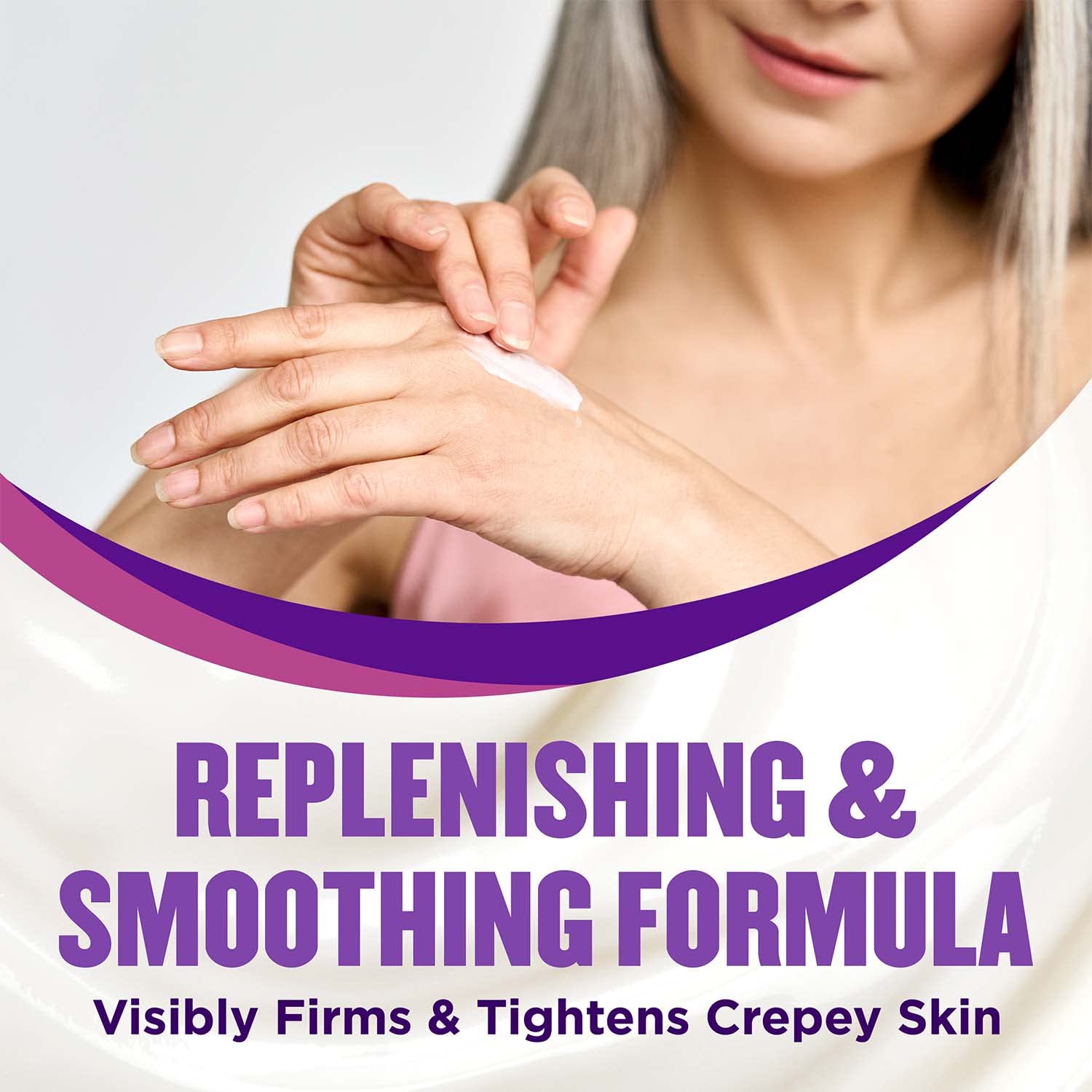 Gold Bond Age Renew Crepe Corrector Hand Cream, Replenishing & Smoothing Formula, 3 oz. - Image 3