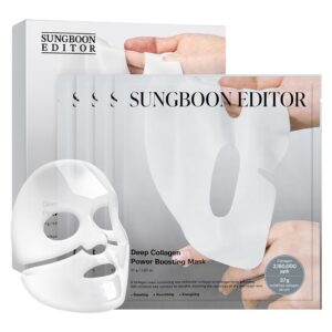 SUNGBOON EDITOR Deep Collagen Overnight mask 37gx4ea | Original Hydrating Collagen Face Mask | Real Collagen 2,160,000PPB for Elasticity |TikTok Trend Items Korean Skin Care