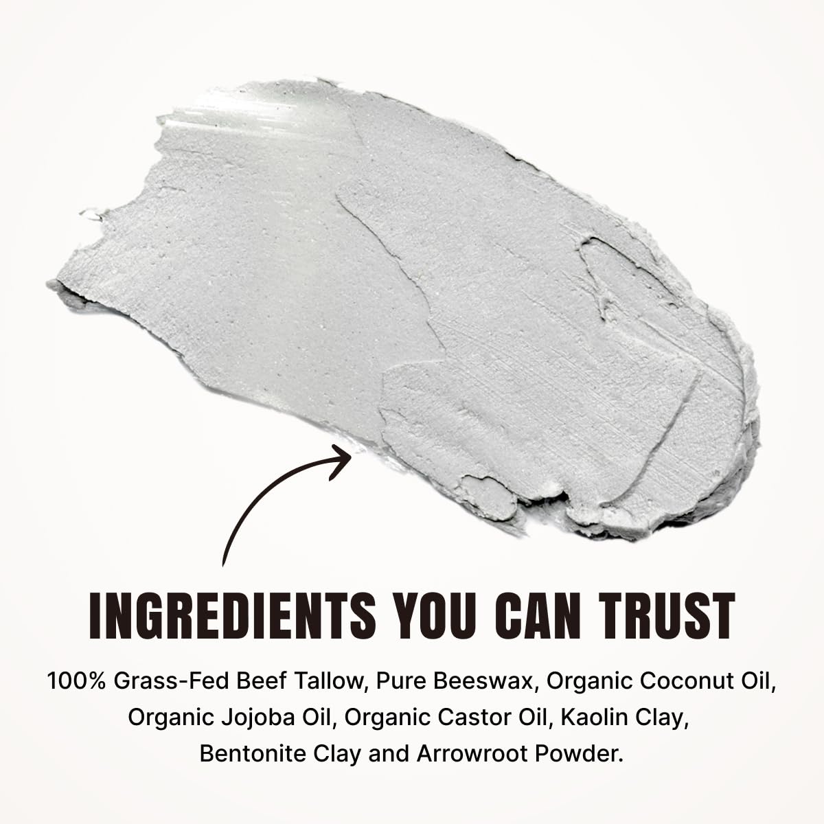 All Natural Tallow Hair Clay - Premium Hair Styling Clay - Organic Ingredients - Zero Toxins - Perfect for everyday use - Medium Hold & Natural Finish - Non-Greasy Formula – 2.5 oz - Image 4