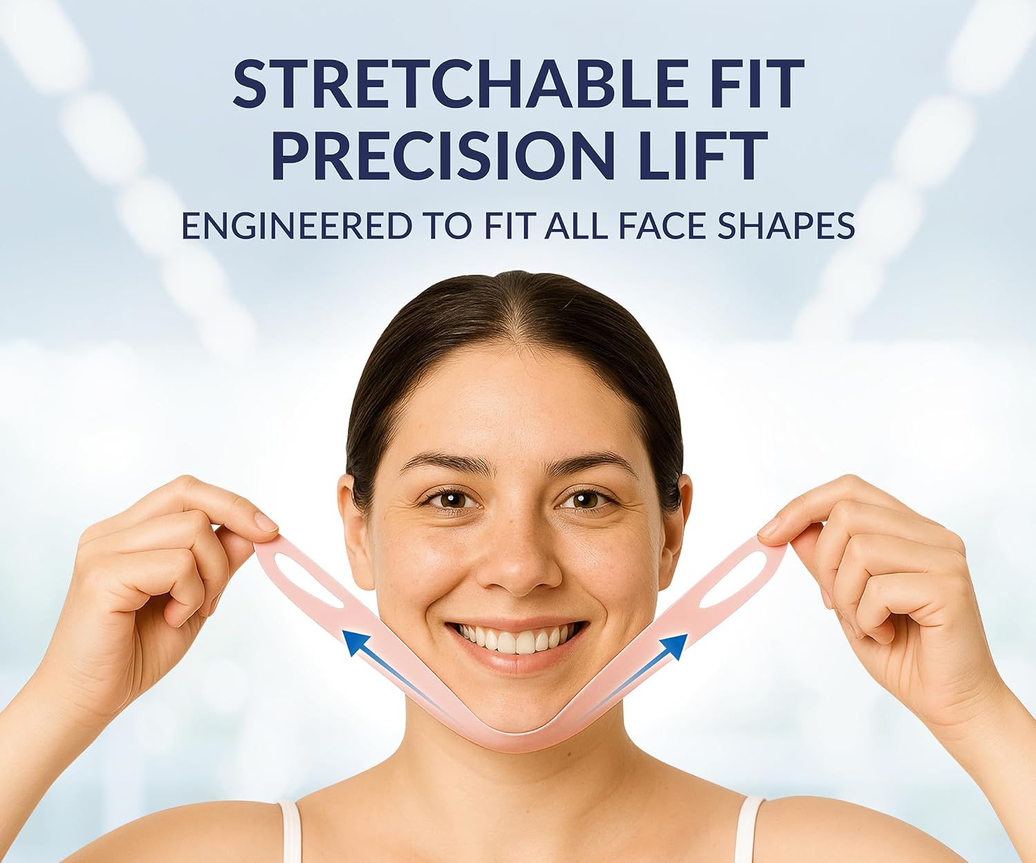 STYLIA V Line Lifting Collagen Face Mask - Double Chin Strap for Women - Jawline Shaper Face Lift Tape - Neck Lift Collagen Mask - Chin Strap for Sleeping - Hyaluronic Acid, Aloe Vera, Cica 10PC - Image 6