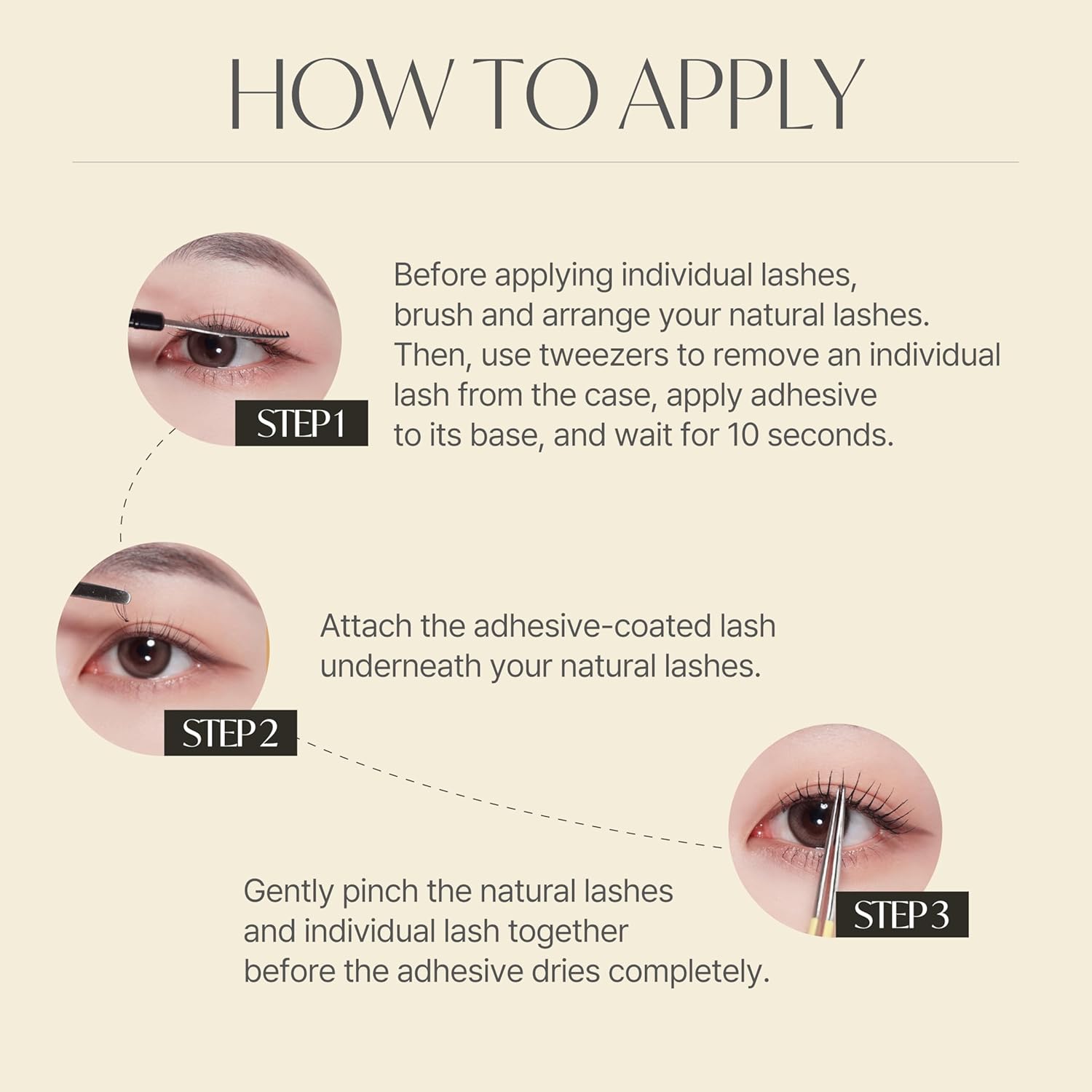 EYEME Eyelash NO.33 – 5 Set Pack with Tweezers, Natural Half Lashes for a Subtle Look, Lightweight False Eyelashes for Beginners, Flexible Lashes for a Comfortable Fit, Glue Not Included, K-Beauty - Image 5