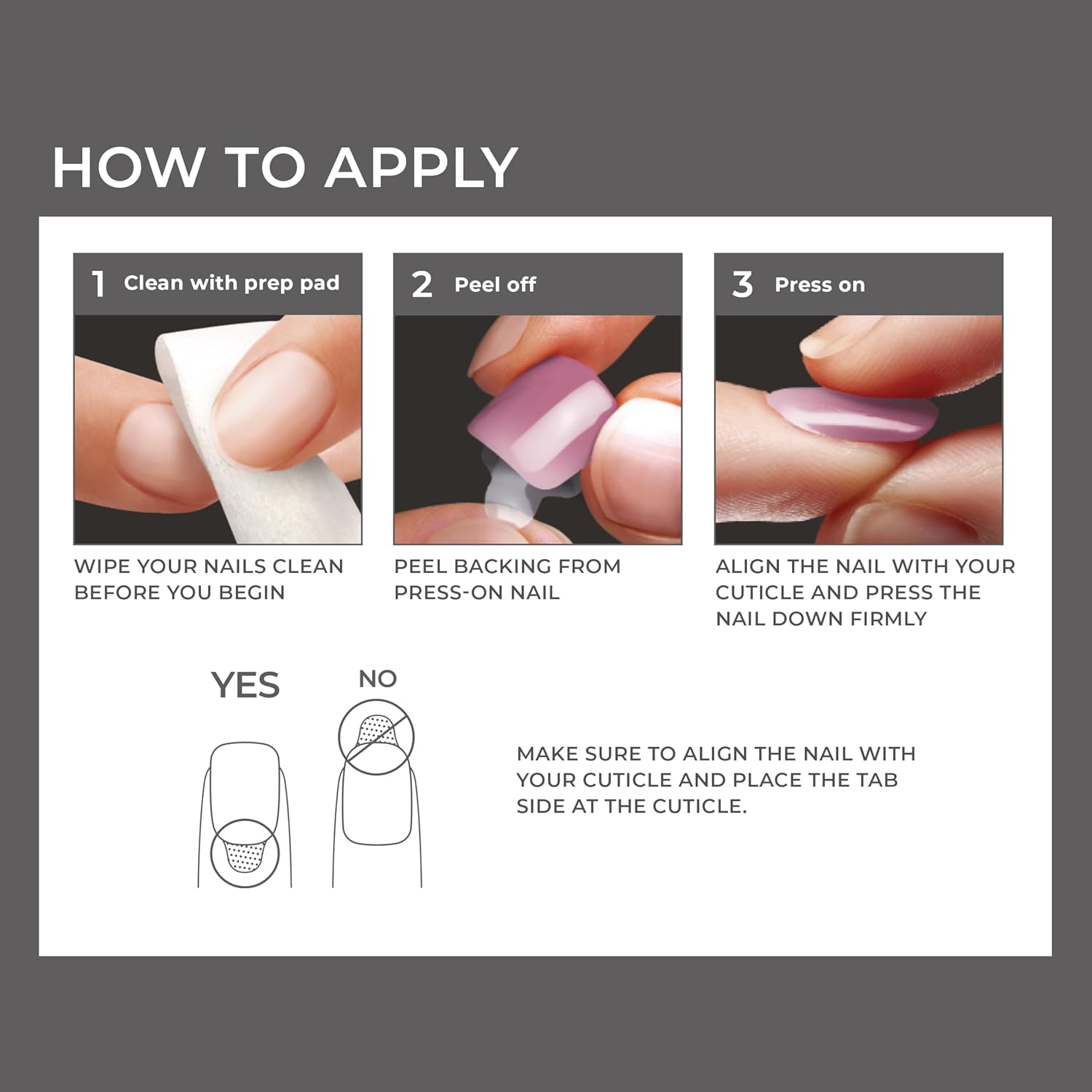 KISS imPRESS No Glue Mani Press-On Nails, Premium, 'Memory Lane', Silver, Medium Size, Coffin Shape, Includes 30 Nails, Prep Pad, Instructions Sheet, 1 Manicure Stick, 1 Mini File - Image 2