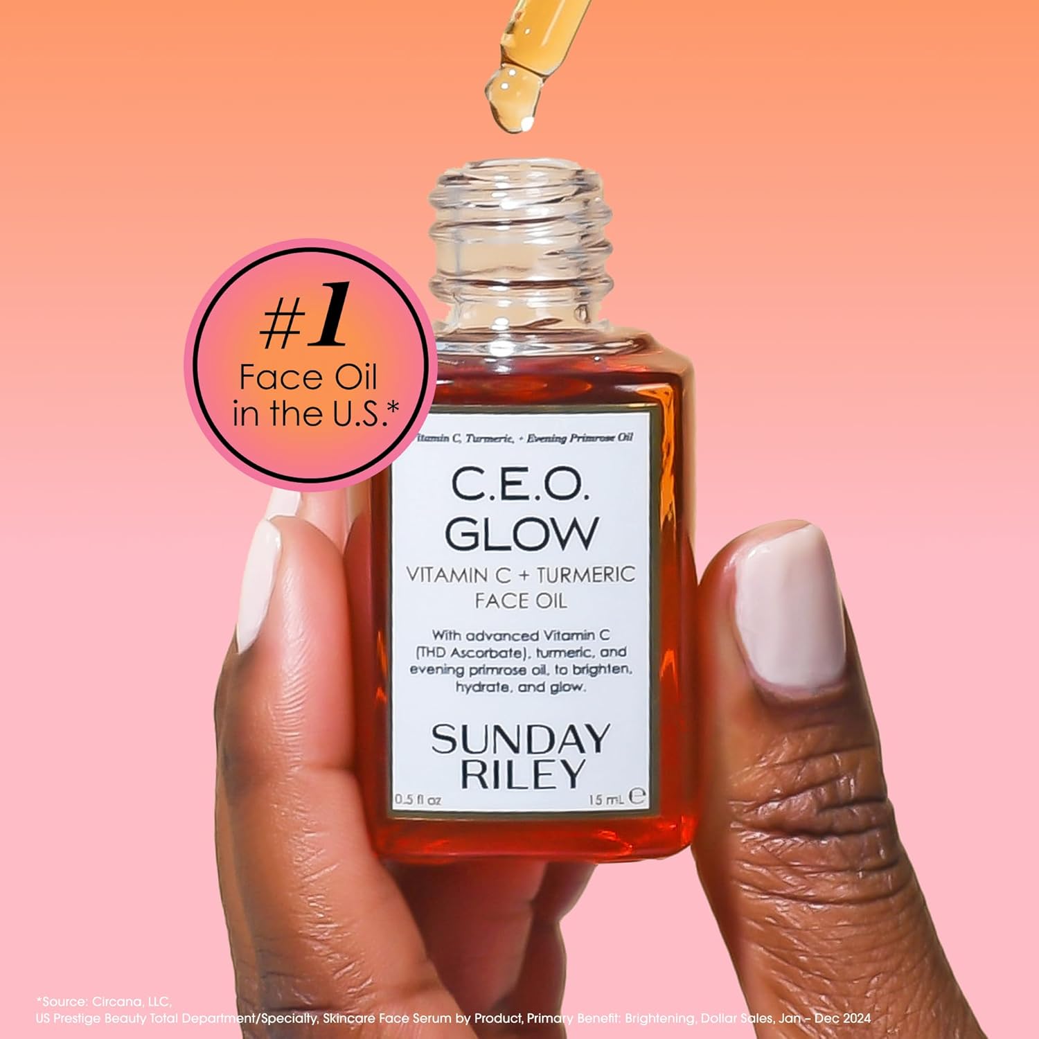 Sunday Riley C.E.O. Glow Vitamin C & Turmeric Face Oil - Image 3