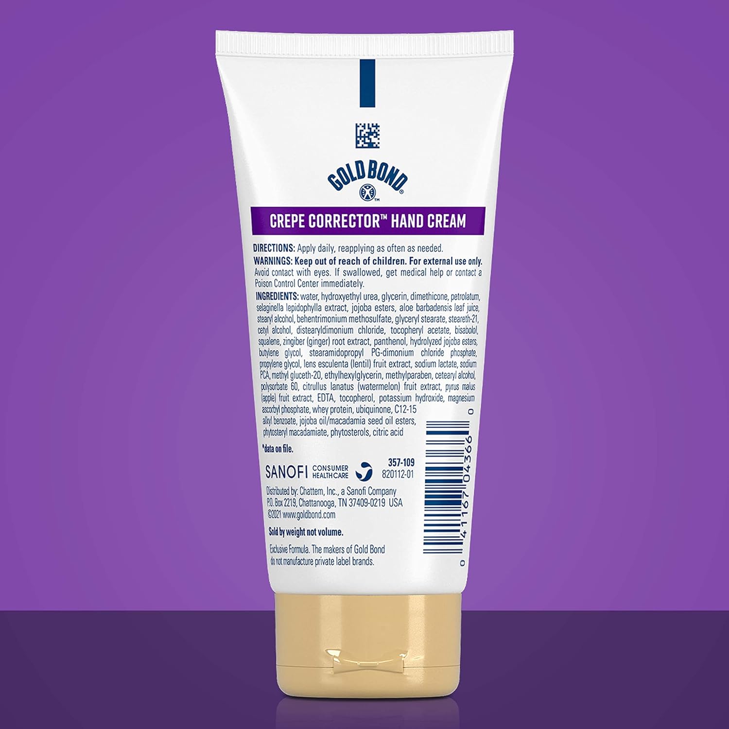 Gold Bond Age Renew Crepe Corrector Hand Cream, Replenishing & Smoothing Formula, 3 oz. - Image 2