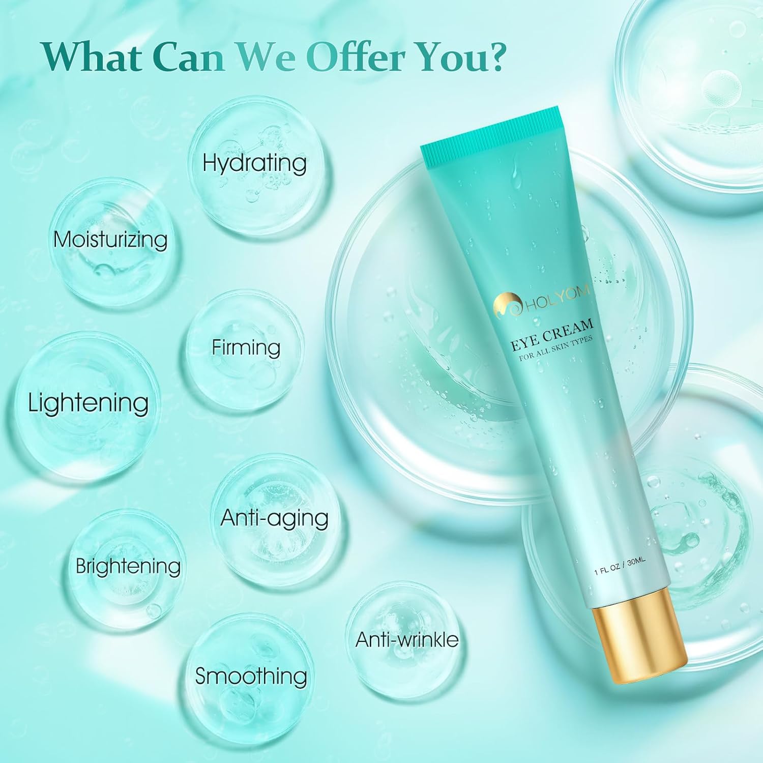 Advanced Eye Cream for Dark Circles - Targeted Solution for Wrinkles, Puffiness, and Firmness - Proven Efficacy with Cynanchum Atratum, and Natural Infusions (30ml) - Image 5