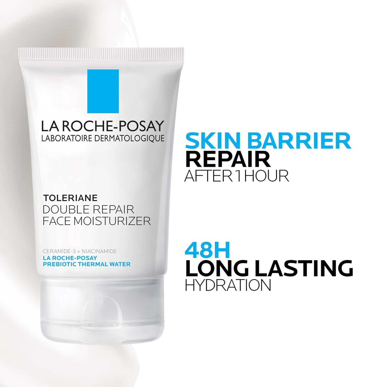 La Roche-Posay Toleriane Double Repair Face Moisturizer, Daily Moisturizer Face Cream with Ceramide & Niacinamide for All Skin Types, Immediate Comfort & Long Lasting Hydration, Fragrance Free - Image 4