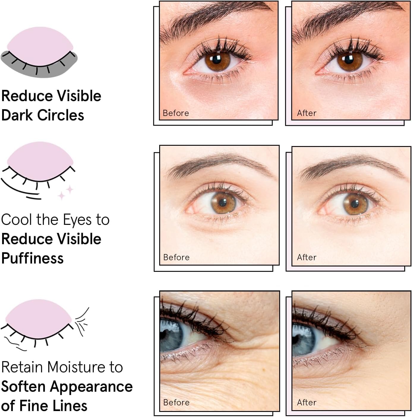 grace & stella Award Winning Under Eye Mask - Travel Essentials - Birthday Gifts for Women - Gel Eye Patches for Dark Circles, Puffy Eyes, Wrinkles, Undereye Bags - Vegan - Self Care (24 Pairs, Gold) - Image 7