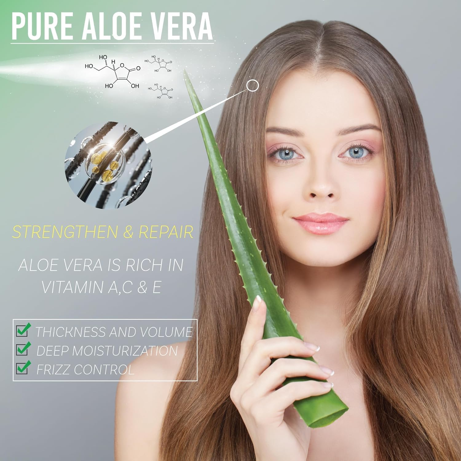 Amazing Aloe Vera Gel - Freshly Cut, 100% Pure Aloe, Premium Quality, Vegan, Unscented - Natural Sunburn Relief, After Shave, Skin, Face & Hair Care 8oz - Image 3