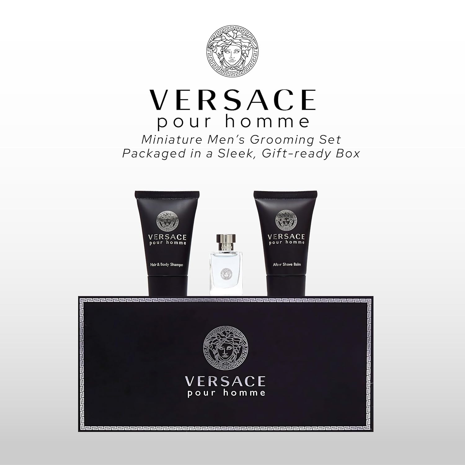 Versace Pour Homme for Men, 3 Piece Mini Gift Set - Image 3
