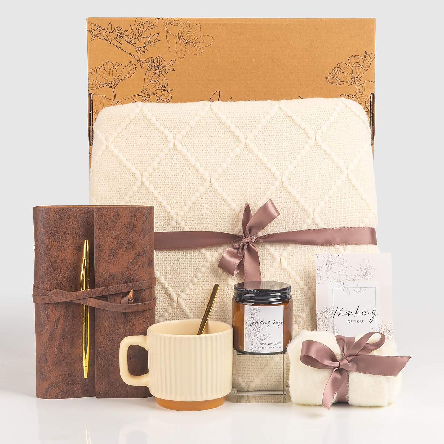 Self Care Gifts for Women, Get Well Soon Gifts Basket, Sympathy Gift Baskets,Care Package,After Surgery Feel Better Thinking of You Sending Hugs Gifts Idea for Mom Her Best Friends Sister - Image 3